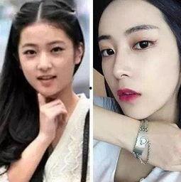 中国明星网红对比照图,揭秘颜值与时间的较量