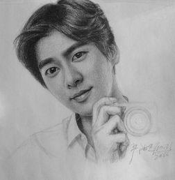 手绘明星网红素描头像女,网红素描头像中的时尚女神